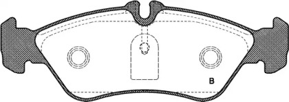 Комплект тормозных колодок (OPEN PARTS: BPA0580.00)