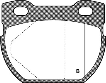 Комплект тормозных колодок (OPEN PARTS: BPA0584.00)