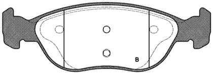 Комплект тормозных колодок (OPEN PARTS: BPA0587.00)