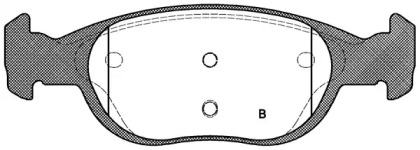 Комплект тормозных колодок (OPEN PARTS: BPA0588.10)