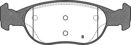 Комплект тормозных колодок (OPEN PARTS: BPA0588.11)