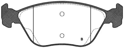 Комплект тормозных колодок (OPEN PARTS: BPA0589.02)