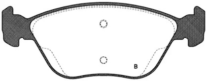 Комплект тормозных колодок (OPEN PARTS: BPA0589.21)