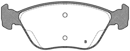 Комплект тормозных колодок (OPEN PARTS: BPA0589.42)