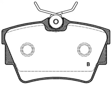 Комплект тормозных колодок (OPEN PARTS: BPA0591.12)