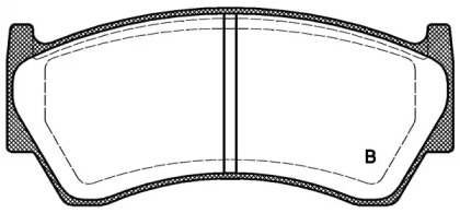 Комплект тормозных колодок (OPEN PARTS: BPA0592.02)