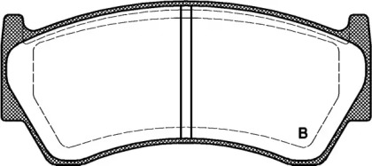 Комплект тормозных колодок (OPEN PARTS: BPA0592.42)