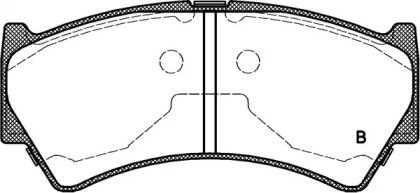 Комплект тормозных колодок (OPEN PARTS: BPA0592.52)