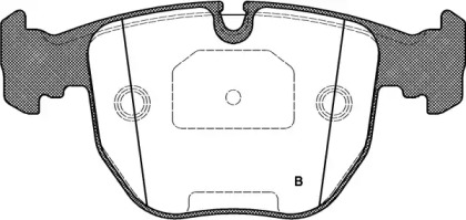 Комплект тормозных колодок (OPEN PARTS: BPA0596.00)