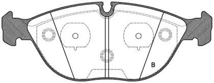 Комплект тормозных колодок (OPEN PARTS: BPA0597.00)