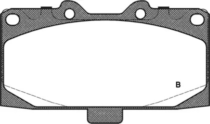 Комплект тормозных колодок (OPEN PARTS: BPA0599.12)