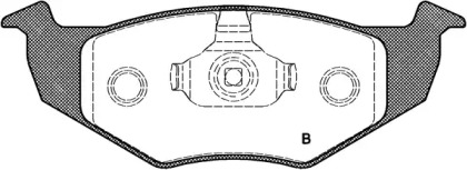 Комплект тормозных колодок (OPEN PARTS: BPA0609.00)