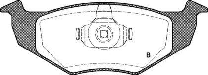 Комплект тормозных колодок (OPEN PARTS: BPA0609.10)