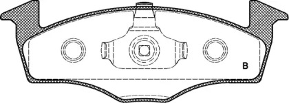 Комплект тормозных колодок (OPEN PARTS: BPA0609.11)