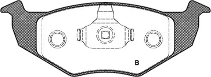 Комплект тормозных колодок (OPEN PARTS: BPA0609.20)