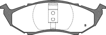 Комплект тормозных колодок (OPEN PARTS: BPA0610.00)