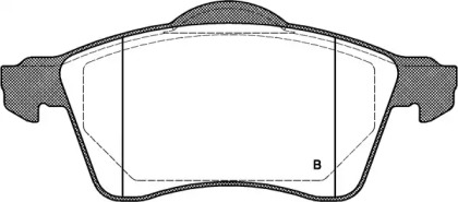 Комплект тормозных колодок (OPEN PARTS: BPA0618.01)