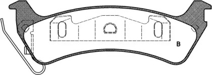 Комплект тормозных колодок (OPEN PARTS: BPA0629.02)