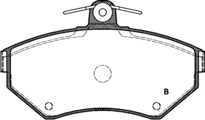 Комплект тормозных колодок (OPEN PARTS: BPA0631.12)