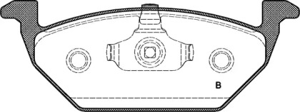 Комплект тормозных колодок (OPEN PARTS: BPA0633.20)