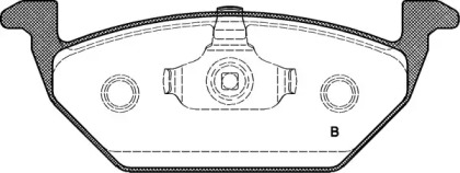 Комплект тормозных колодок (OPEN PARTS: BPA0633.21)