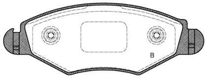 Комплект тормозных колодок (OPEN PARTS: BPA0643.20)