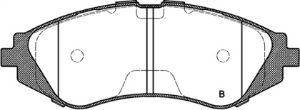 Комплект тормозных колодок (OPEN PARTS: BPA0645.02)