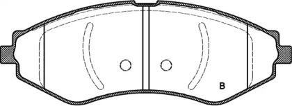 Комплект тормозных колодок (OPEN PARTS: BPA0645.22)