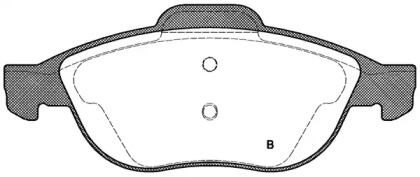 Комплект тормозных колодок (OPEN PARTS: BPA0660.02)