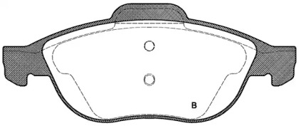 Комплект тормозных колодок (OPEN PARTS: BPA0660.11)