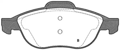 Комплект тормозных колодок (OPEN PARTS: BPA0660.22)