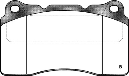 Комплект тормозных колодок (OPEN PARTS: BPA0666.02)