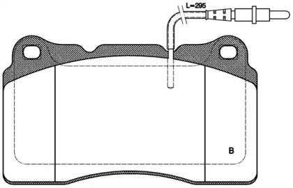 Комплект тормозных колодок (OPEN PARTS: BPA0666.14)