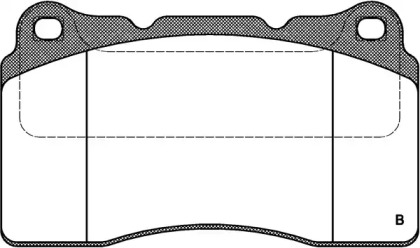 Комплект тормозных колодок (OPEN PARTS: BPA0666.22)