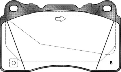 Комплект тормозных колодок (OPEN PARTS: BPA0666.32)