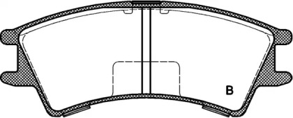 Комплект тормозных колодок (OPEN PARTS: BPA0675.02)