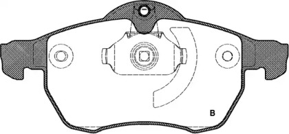 Комплект тормозных колодок (OPEN PARTS: BPA0683.02)