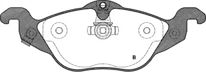 Комплект тормозных колодок (OPEN PARTS: BPA0684.02)