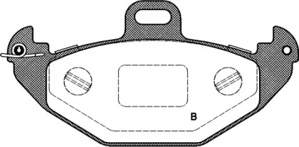 Комплект тормозных колодок (OPEN PARTS: BPA0686.00)