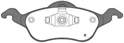 Комплект тормозных колодок (OPEN PARTS: BPA0691.00)