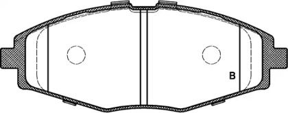 Комплект тормозных колодок (OPEN PARTS: BPA0696.00)