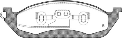 Комплект тормозных колодок (OPEN PARTS: BPA0697.01)