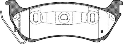 Комплект тормозных колодок (OPEN PARTS: BPA0698.11)