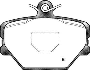 Комплект тормозных колодок (OPEN PARTS: BPA0705.02)