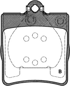 Комплект тормозных колодок (OPEN PARTS: BPA0709.10)