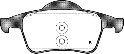 Комплект тормозных колодок (OPEN PARTS: BPA0714.00)