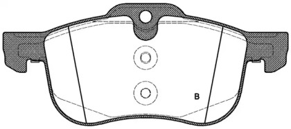 Комплект тормозных колодок (OPEN PARTS: BPA0719.00)