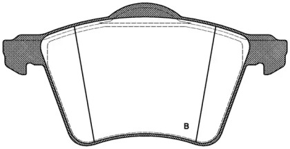 Комплект тормозных колодок (OPEN PARTS: BPA0721.02)