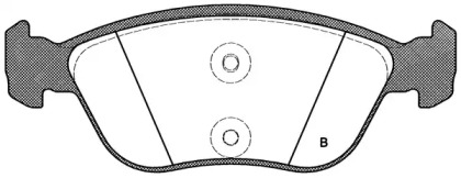 Комплект тормозных колодок (OPEN PARTS: BPA0722.00)