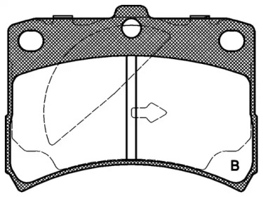 Комплект тормозных колодок (OPEN PARTS: BPA0723.02)